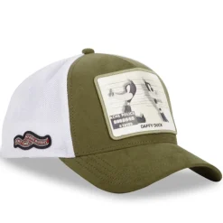 Casquette Trucker en Suedine Looney Tunes Daffy Duck Snapback - Verte - Capslab