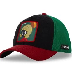 Casquette Trucker en Velours Looney Tunes Marvin Snapback - Noire - Capslab