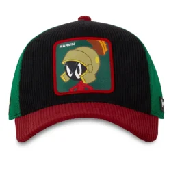 Casquette Trucker en Velours Looney Tunes Marvin Snapback - Noire - Capslab