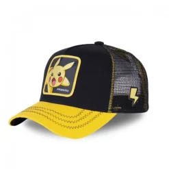 Casquette Trucker enfant Pokemon Pikachu Snapback Noir Capslab