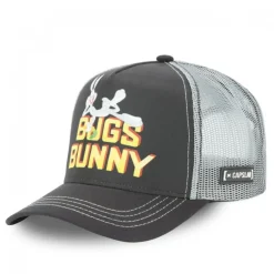 Casquette Trucker Looney Tunes Bugs Bunny Snapback Noir Capslab