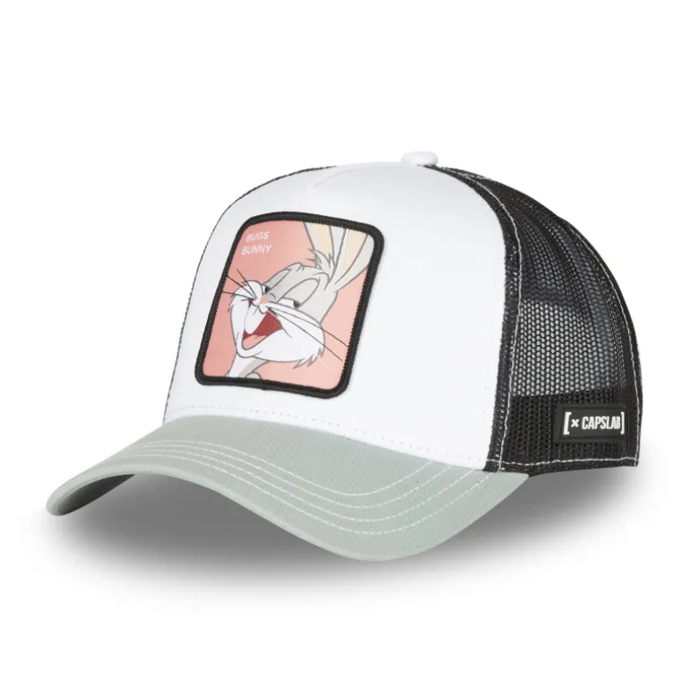Casquette Trucker Looney Tunes Bugs Bunny Snapback - Blanche - Capslab