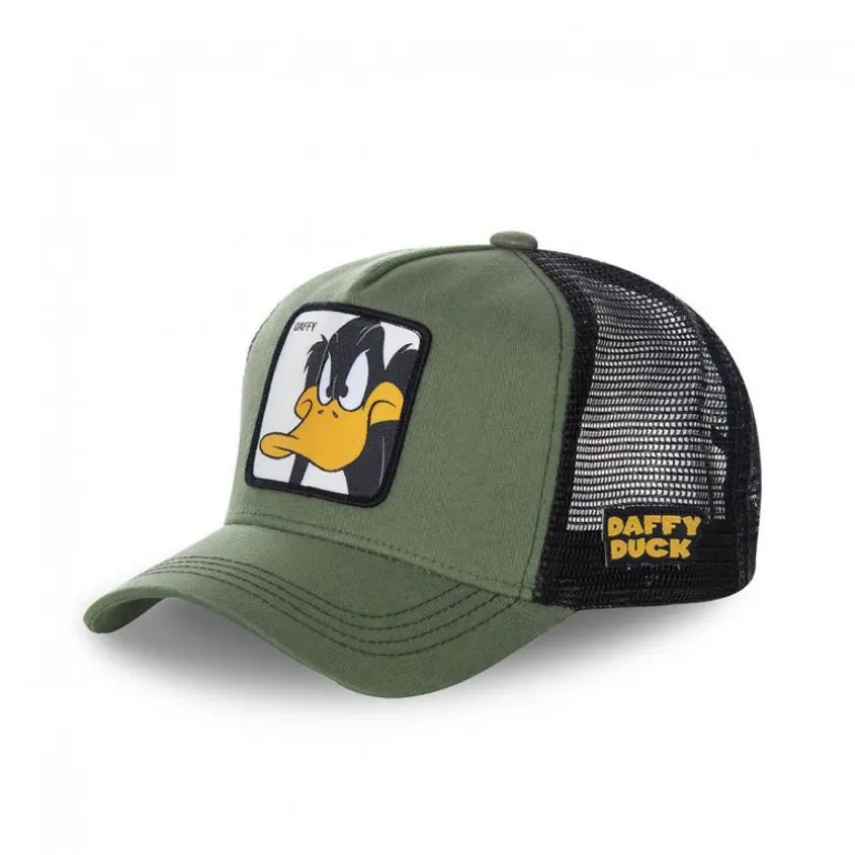 Casquette Trucker Looney Tunes Daffy Duck Snapback Vert Capslab