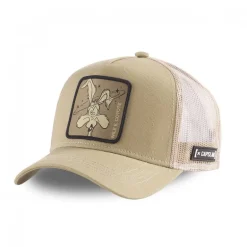 Casquette Trucker Looney Tunes Coyote Snapback Beige Capslab
