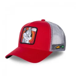 Casquette Trucker Looney Tunes Bugs Bunny Snapback Rouge Capslab