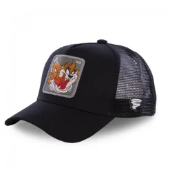 Casquette Trucker Looney Tunes Taz Snapback Noir Capslab