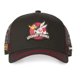 Casquette Trucker Looney Tunes Bugs Bunny, Daffy Duck Snapback Noir Capslab