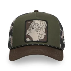 Casquette Trucker Looney Tunes Taz Snapback Kaki - Capslab