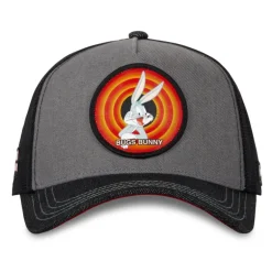 Casquette Trucker Looney Tunes Bugs Bunny Snapback Effet Denim - Noire - Capslab