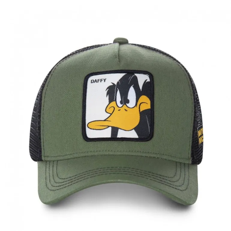Casquette Trucker Looney Tunes Daffy Duck Snapback Vert Capslab