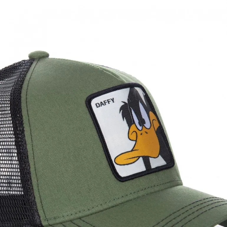 Casquette Trucker Looney Tunes Daffy Duck Snapback Vert Capslab