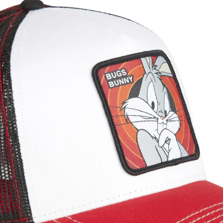 Casquette Trucker Looney Tunes Bugs Bunny Snapback - Blanche - Capslab