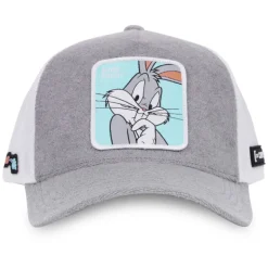 Casquette Trucker Looney Tunes Bugs Bunny Snapback - Grise - Capslab