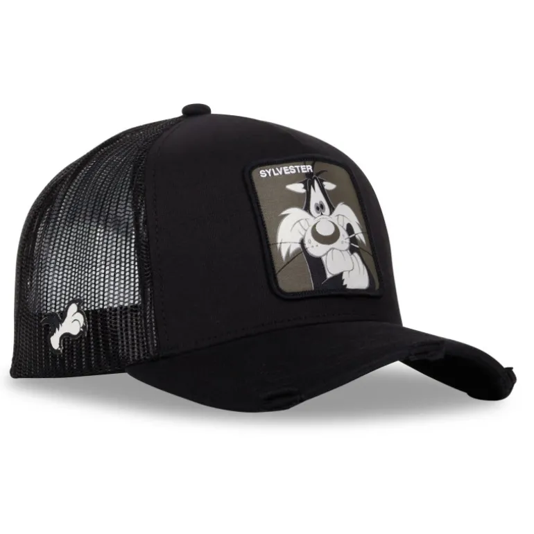 Casquette Trucker Looney Tunes Grosminet Snapback - Noire - Capslab