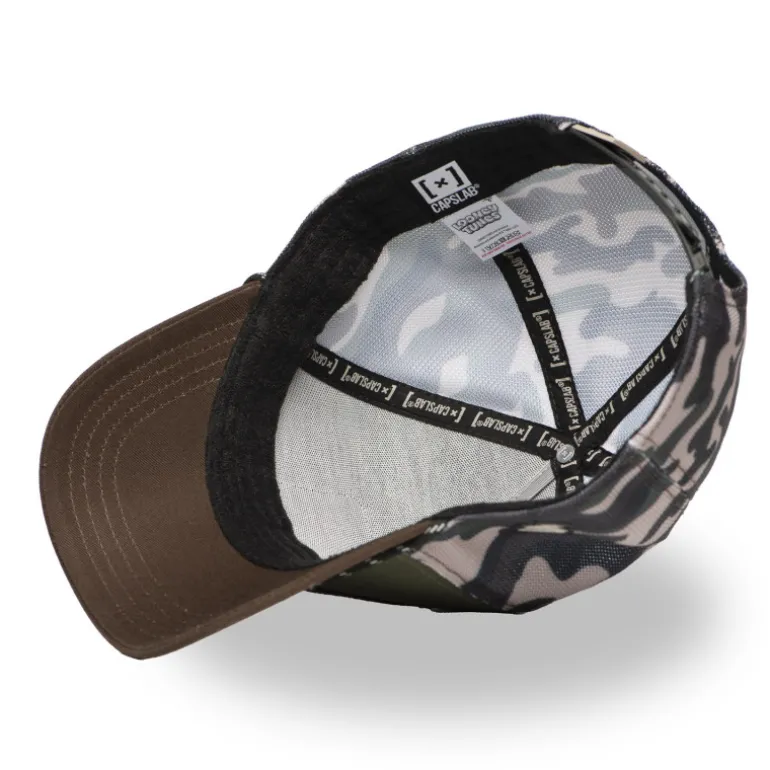 Casquette Trucker Looney Tunes Taz Snapback Kaki - Capslab