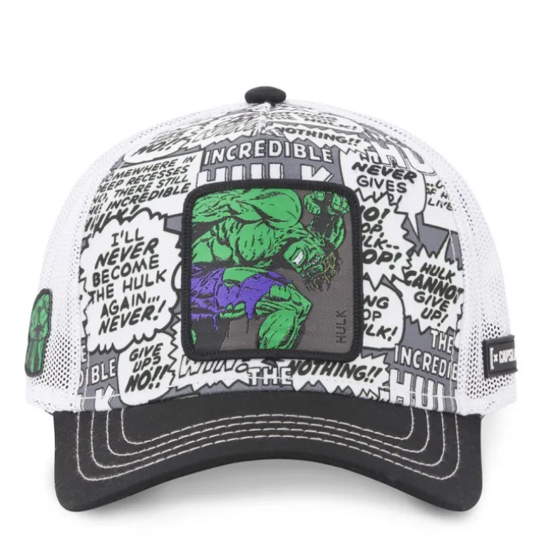Casquette Trucker Marvel Hulk Scratch Gris Capslab