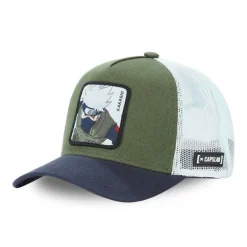 Casquette Trucker Naruto Shippuden Kakashi Snapback Vert Capslab