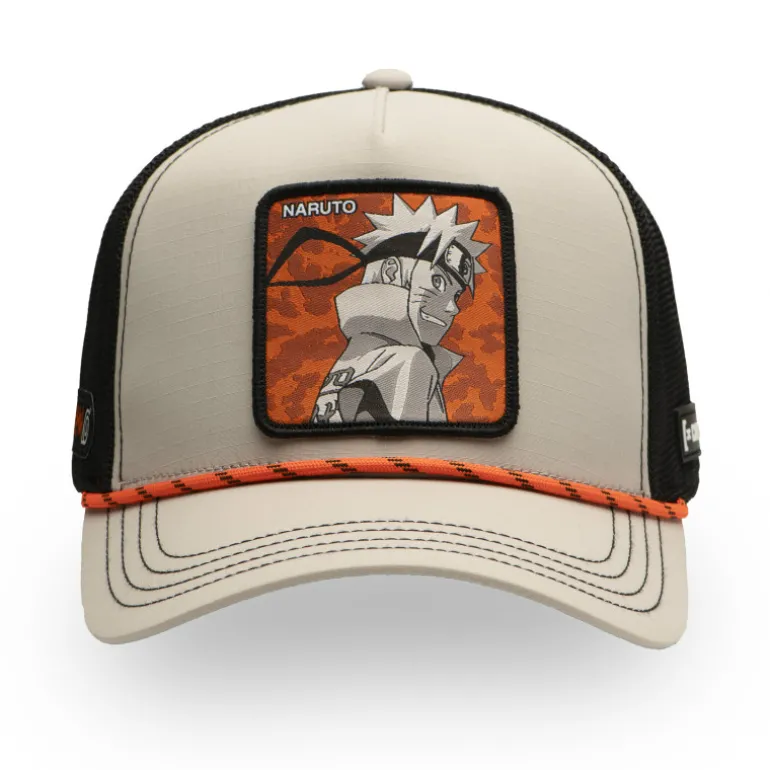 Casquette Trucker Naruto Shippuden Hokage Snapback Beige - Capslab
