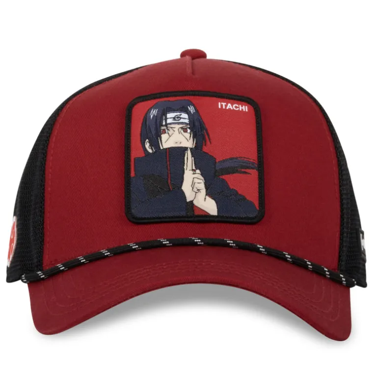Casquette Trucker Naruto Shippuden Itachi Snapback - Rouge - Capslab