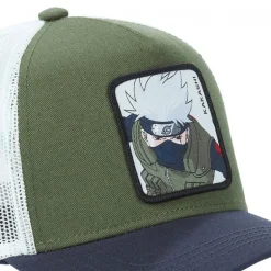Casquette Trucker Naruto Shippuden Kakashi Snapback Vert Capslab