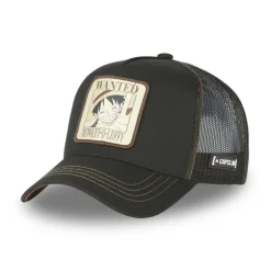 Casquette Trucker One Piece Luffy Snapback Noir Capslab