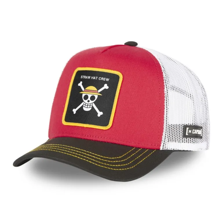 Casquette Trucker One Piece Snapback Rouge Capslab