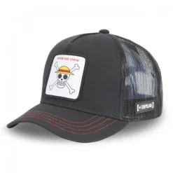 Casquette Trucker One Piece Snapback Noir Capslab