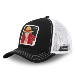 Casquette Trucker One Piece Luffy Snapback - Noire - Capslab