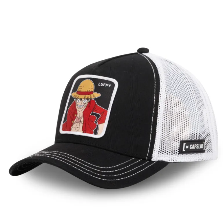 Casquette Trucker One Piece Luffy Snapback - Noire - Capslab