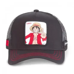Casquette Trucker One Piece Luffy Snapback Noir Capslab