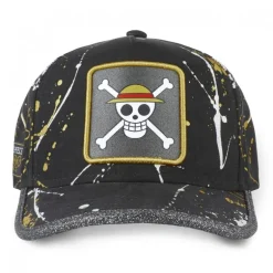 Casquette Trucker One Piece Snapback Noir Capslab