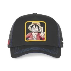 Casquette Trucker One Piece Luffy Snapback Noir Capslab