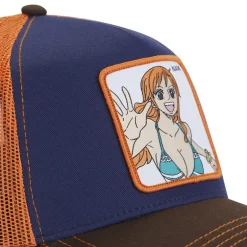 Casquette Trucker One Piece Nami Snapback - Bleue - Capslab