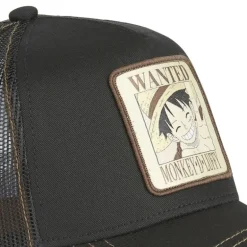 Casquette Trucker One Piece Luffy Snapback Noir Capslab