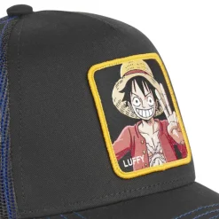 Casquette Trucker One Piece Luffy Snapback Noir Capslab