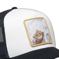 Casquette Trucker One Piece Luffy Gear Five Snapback Blanche - Capslab