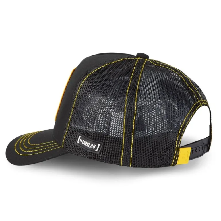 Casquette Trucker One Piece Snapback Noir Capslab
