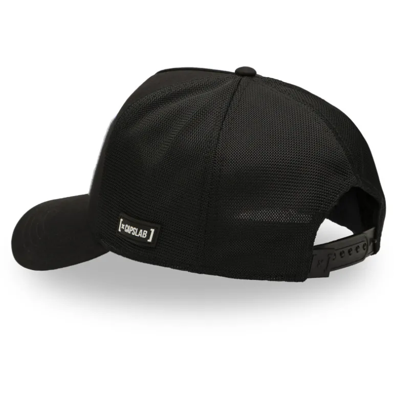 Casquette Trucker One Piece Jolly Roger Snapback Noire - Capslab