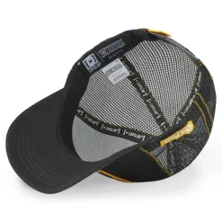 Casquette Trucker One Piece Snapback Noir Capslab