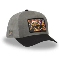 Casquette Trucker One Piece Luffy, Roronoa Zoro, Nami, Sanji Snapback Grise - Capslab