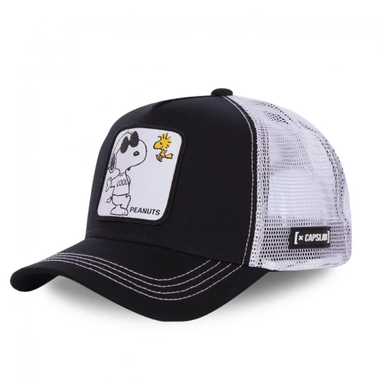 Casquette Trucker Peanuts Snoopy Snapback Noir Capslab