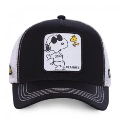 Casquette Trucker Peanuts Snoopy Snapback Noir Capslab