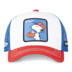 Casquette Trucker Peanuts Snoopy Snapback Blanc Capslab