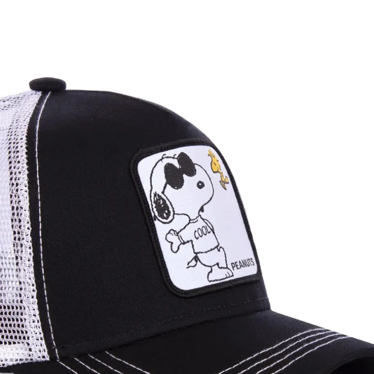 Casquette Trucker Peanuts Snoopy Snapback Noir Capslab