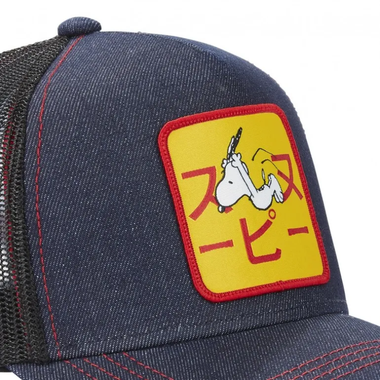 Casquette Trucker Peanuts Snoopy Snapback Bleu Capslab