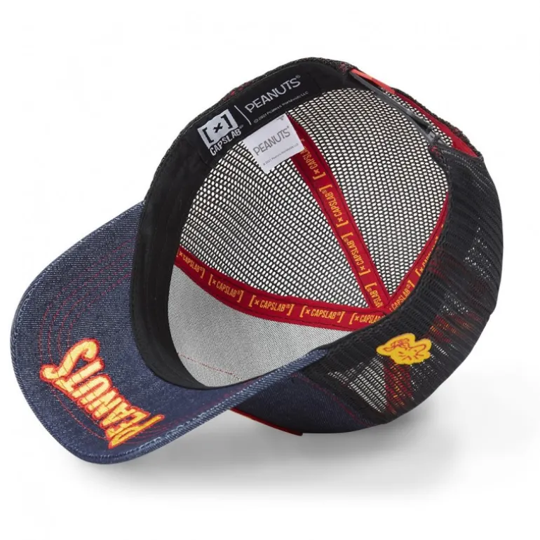 Casquette Trucker Peanuts Snoopy Snapback Bleu Capslab