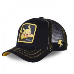 Casquette Trucker Pokemon Pikachu Snapback Noir Capslab