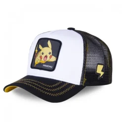 Casquette Trucker Pokemon Pikachu Snapback Blanc Capslab