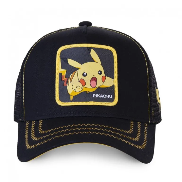 Casquette Trucker Pokemon Pikachu Snapback Noir Capslab