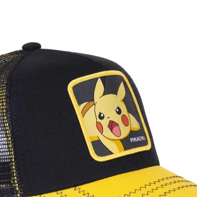Casquette Trucker Pokemon Pikachu Snapback Noir Capslab